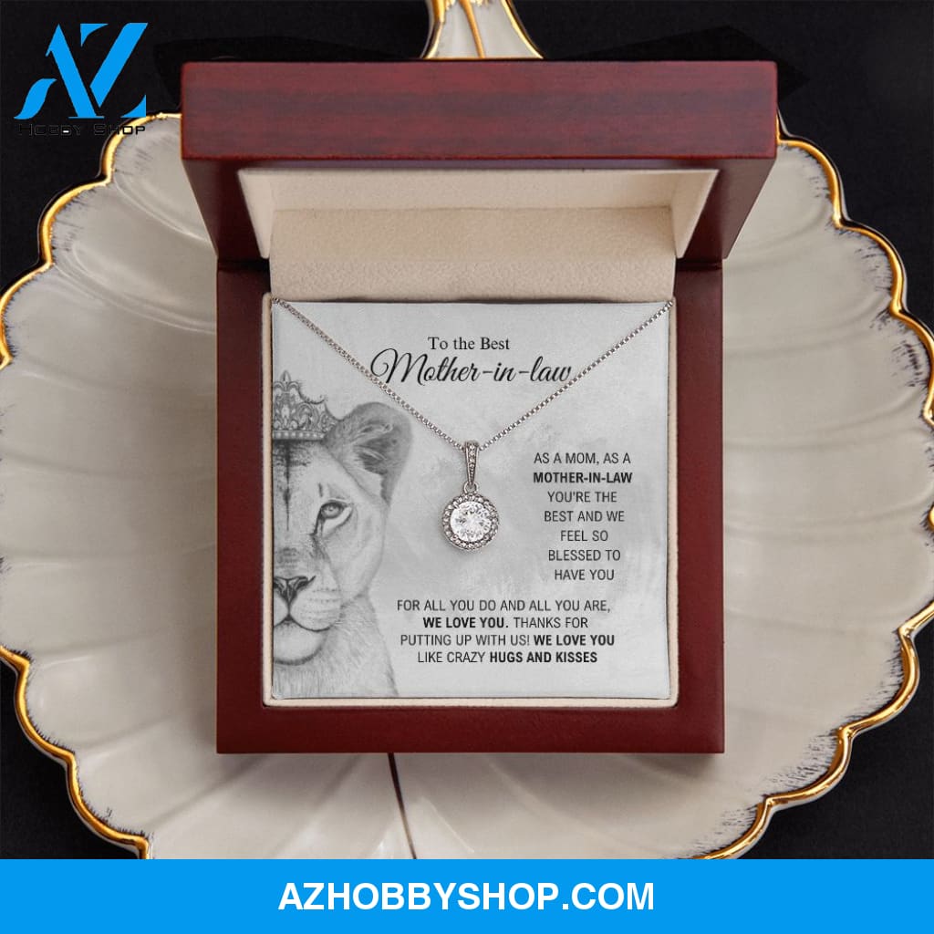To The Best Mother-In-Law - Hugs And Kisses - Eternal Hope Silver Necklace
