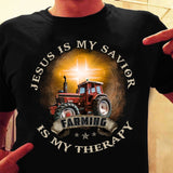 Farm drawing, Glow cross pattern, Jesus is my savior - Jesus Apparel