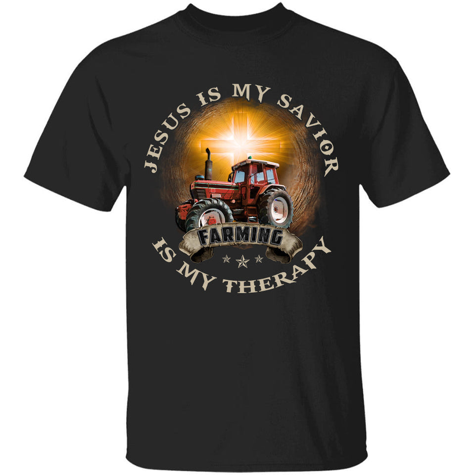 Farm drawing, Glow cross pattern, Jesus is my savior - Jesus Apparel