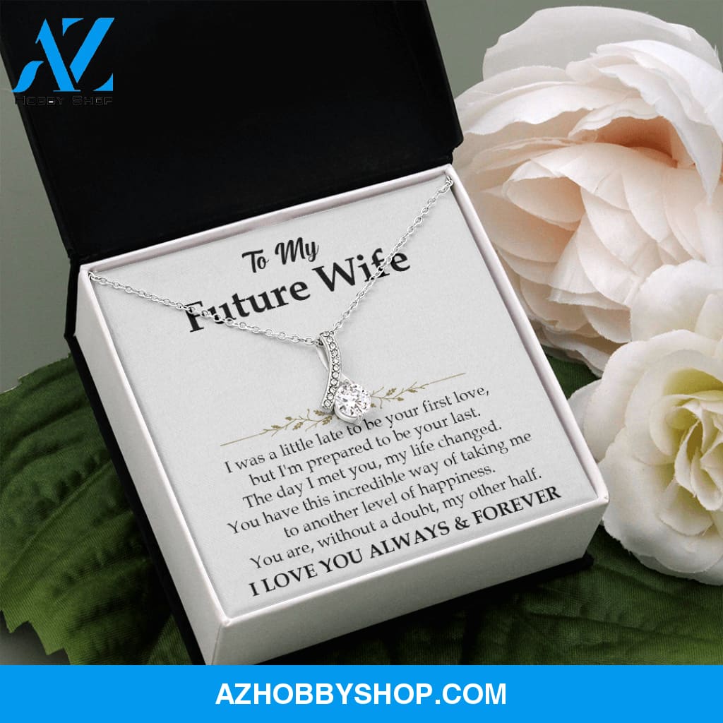 You Are My Other Half - Gift To Wife - White Gold Necklace