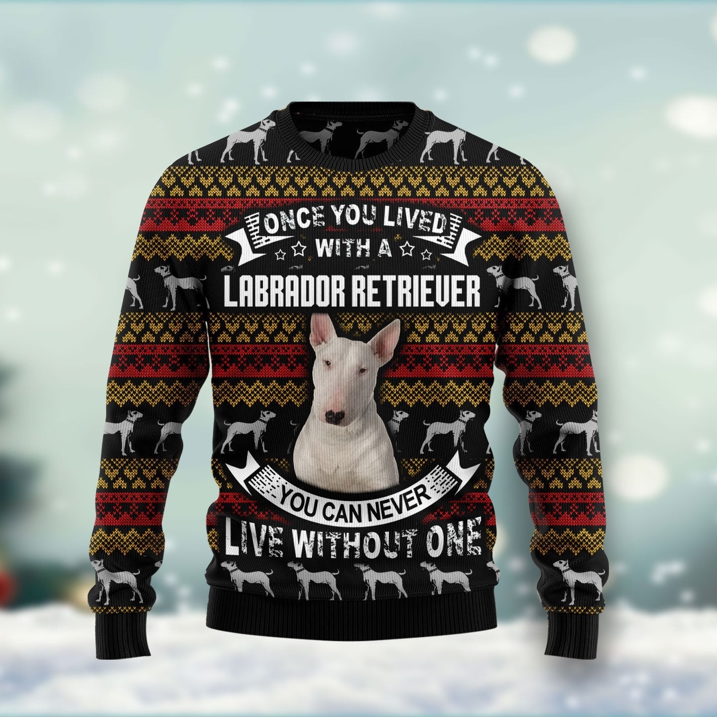 Bull Dog Terrier Ugly Christmas Sweater