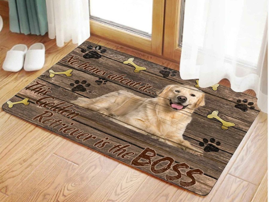 This Golden Retriever Is The Boss Doormat