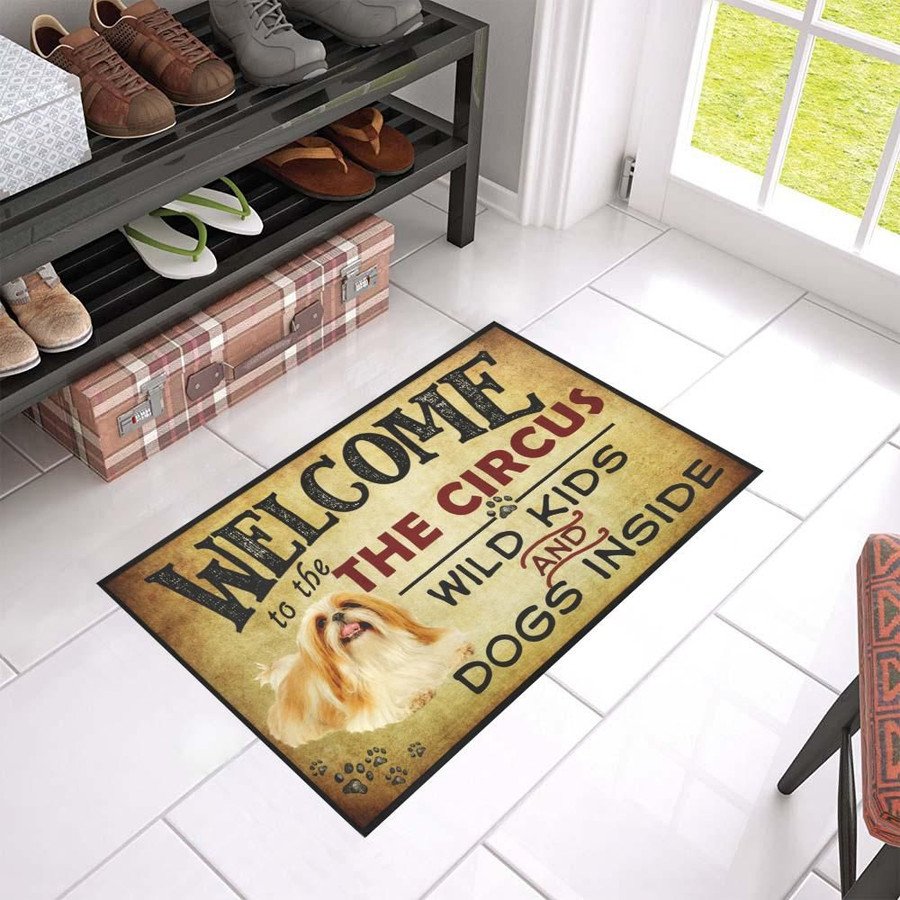 Shih Tzu Welcome Circus Doormat