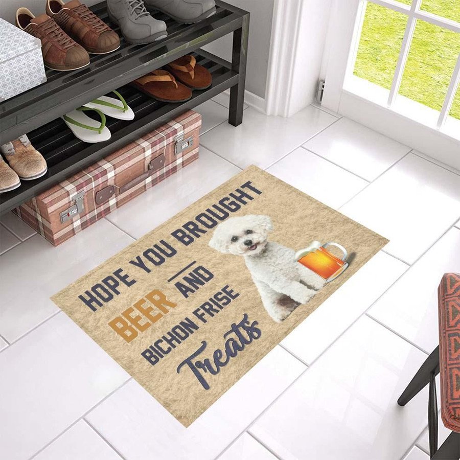 Bichon Frise Beer Doormat
