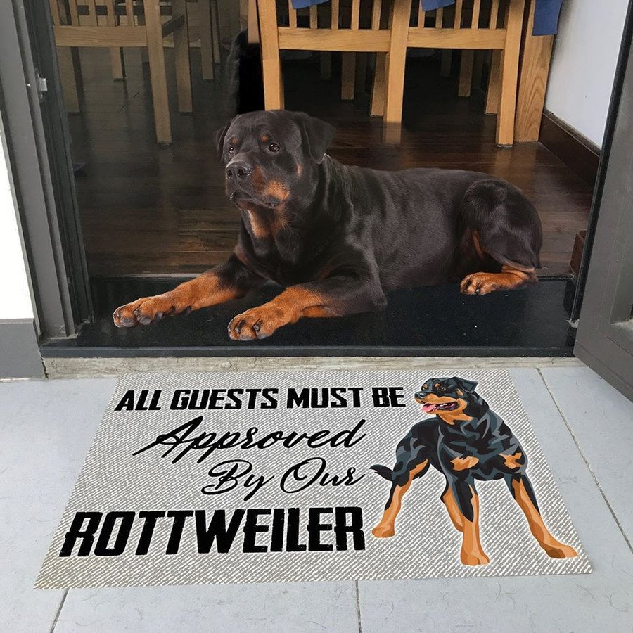 Rottweiler Special Grey Rottweiler Doormat