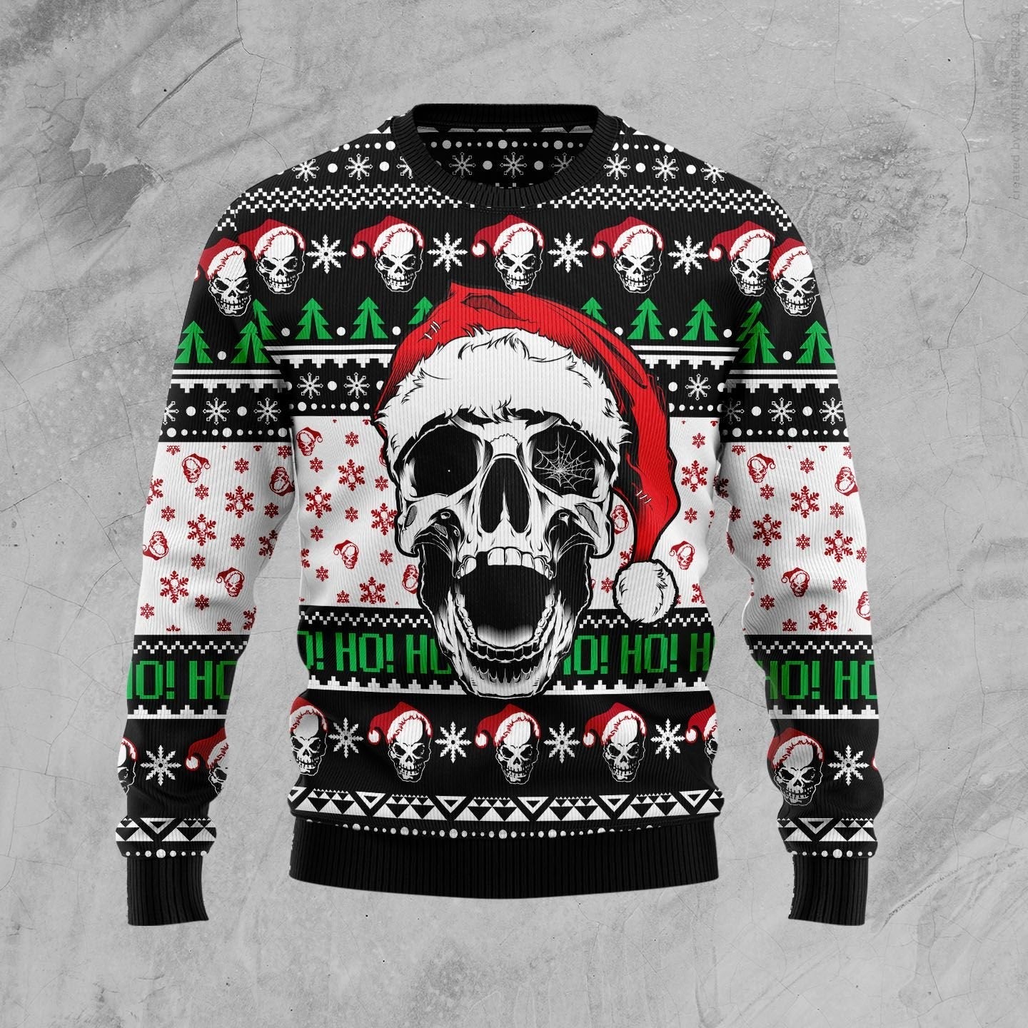 Skull Xmas Ugly Christmas Sweater
