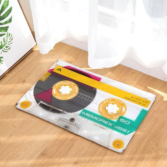 Retro Cassette Doormat Indoor And Outdoor Doormat Warm House Gift Welcome Mat Birthday Gift For Cassette Lovers Music Lover