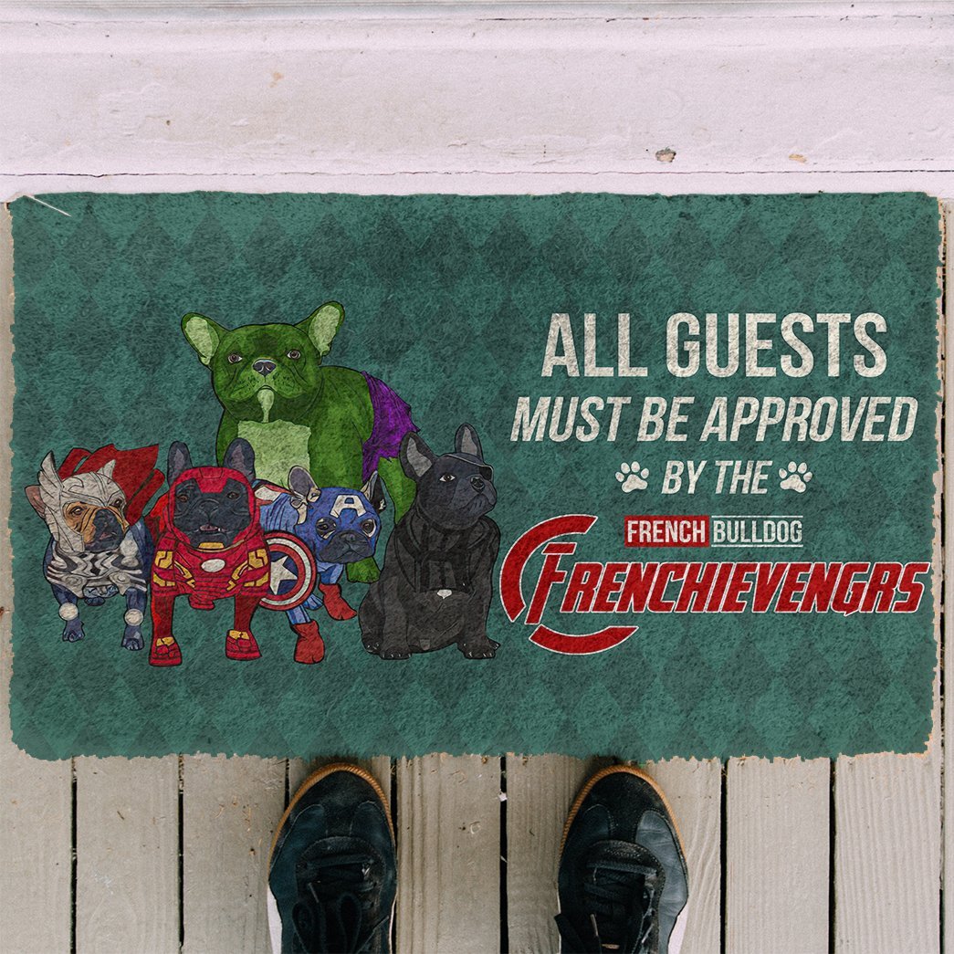 3D This House Protected By Frenc Bulldog Doormat