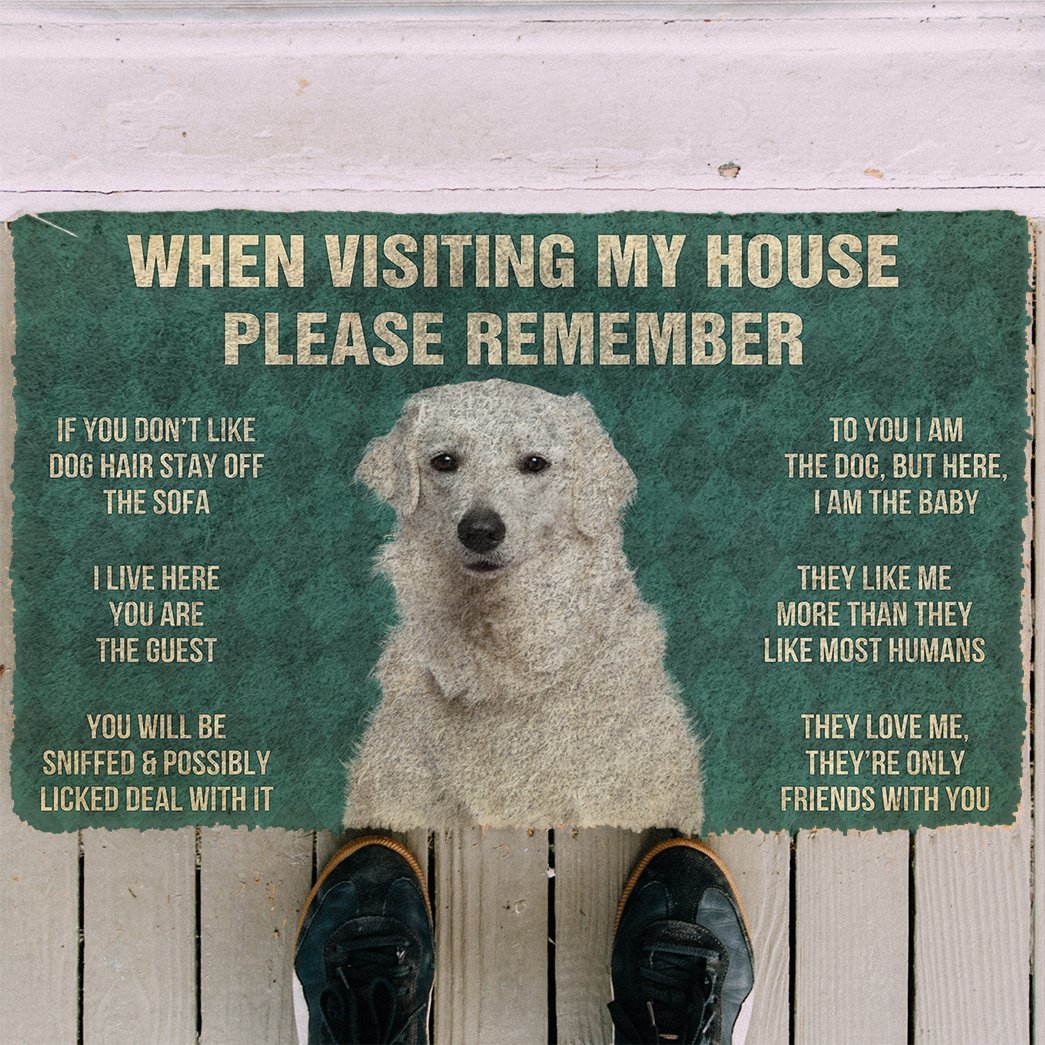 3D Please Remember Kuvasz Dogs House Rules Doormat