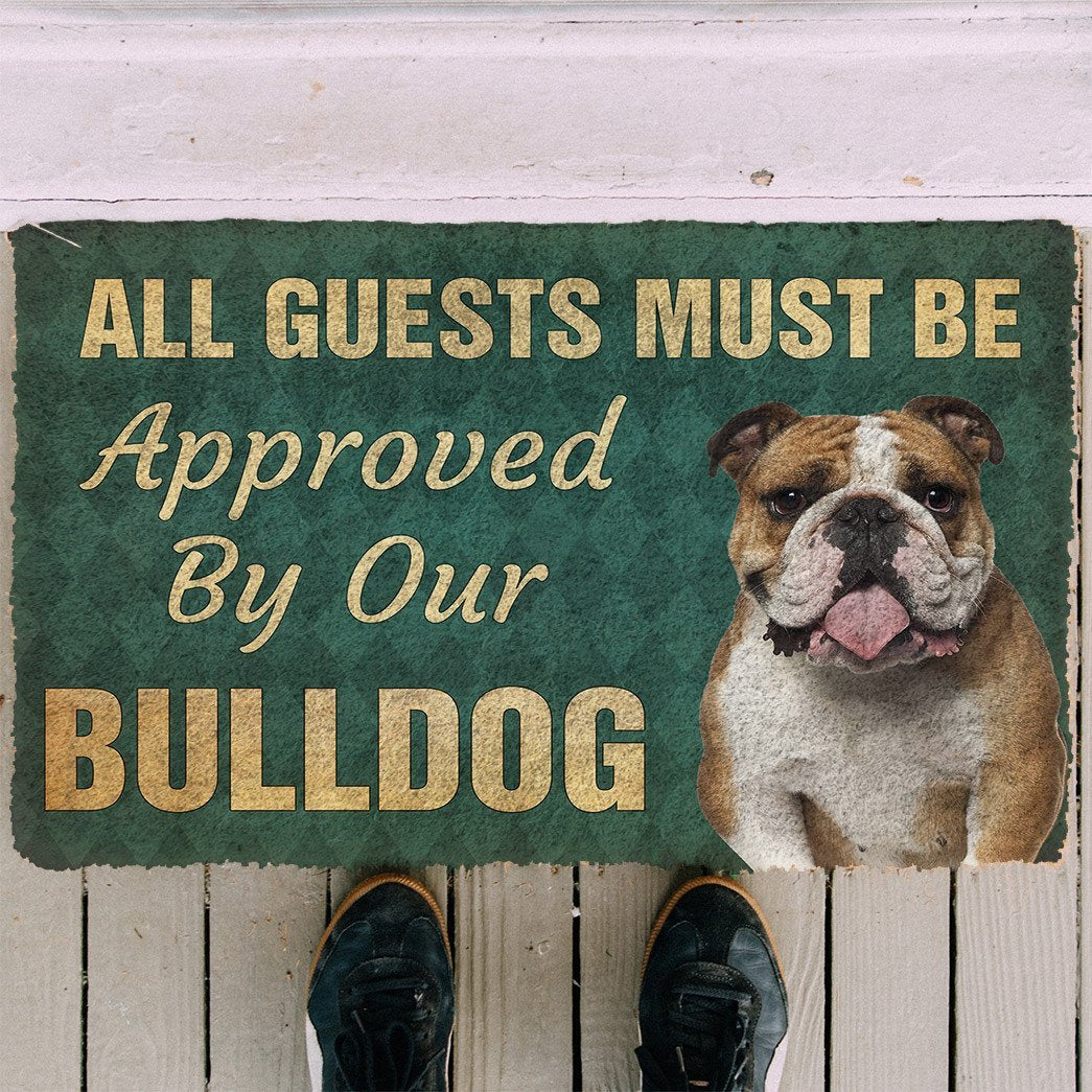 3D Must Be Approved By Our Bulldog Custom Doormat