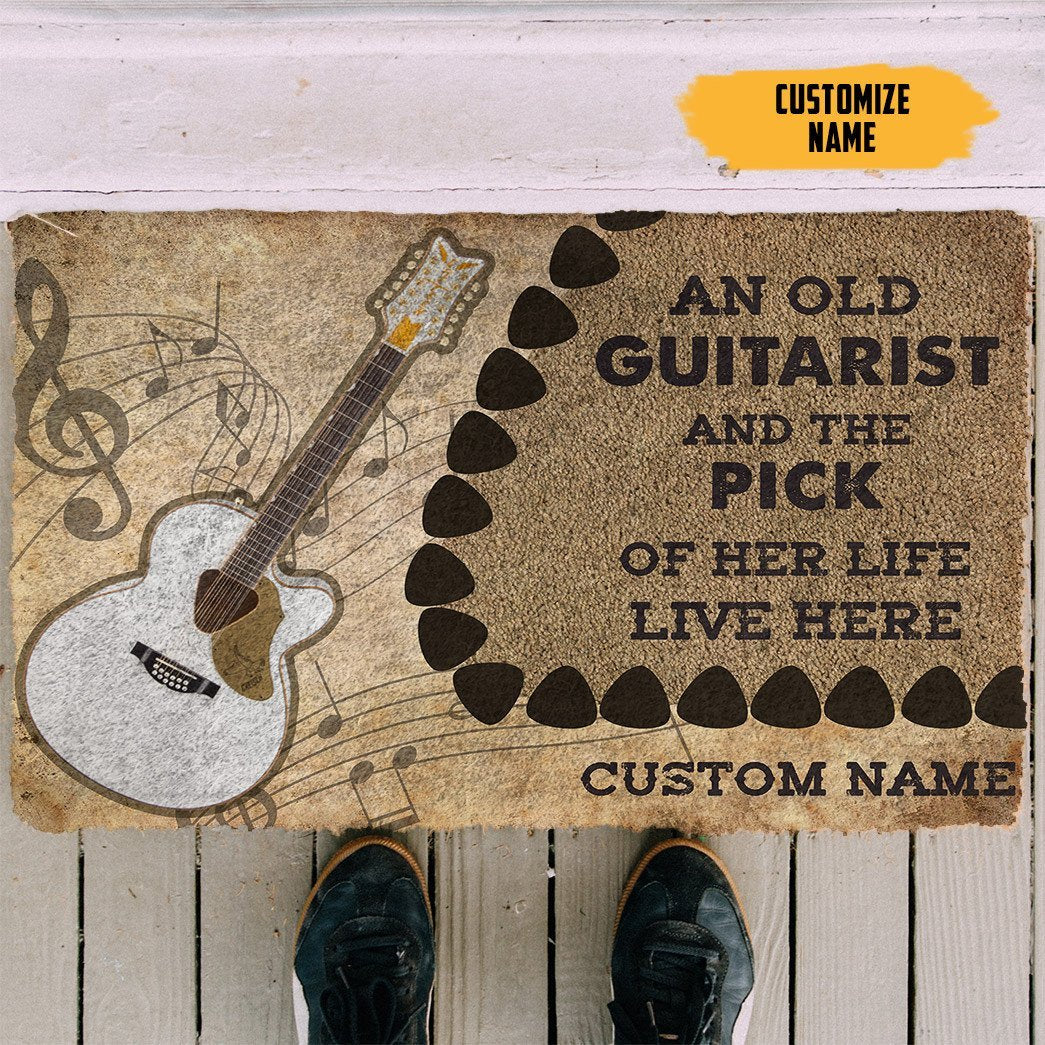 3D Twelve-string Guitars An Old Guitarist Custom Doormat