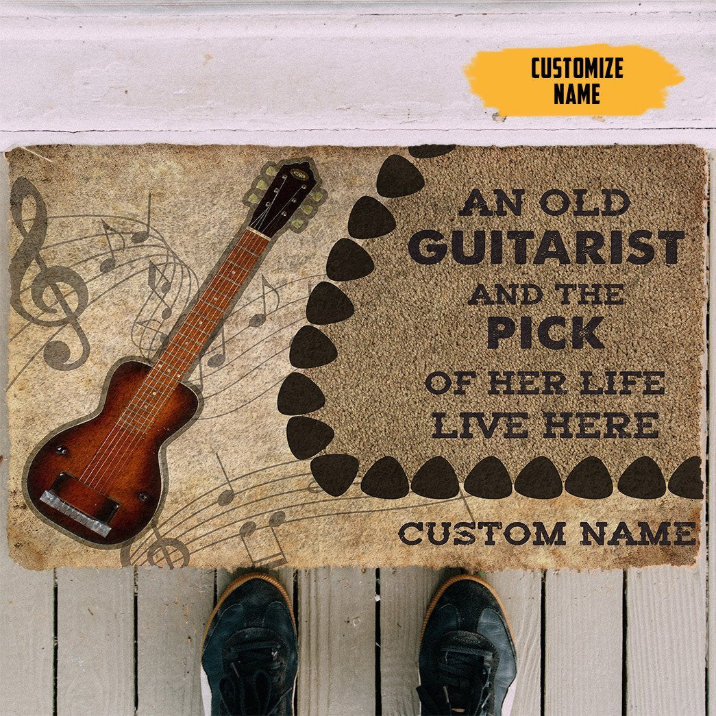 3D Steel Guitars Guitars An Old Guitarist Custom Doormat