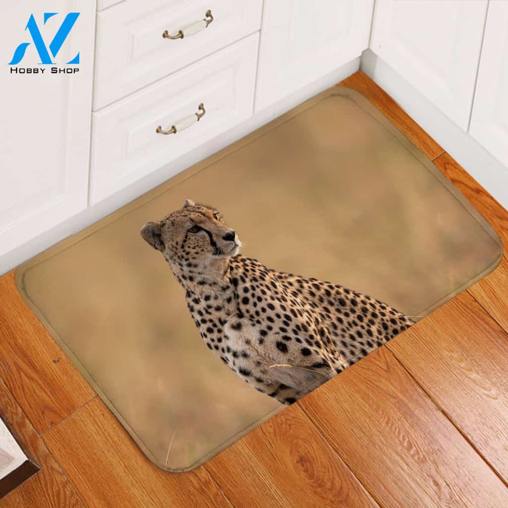 3D Cheetah Door Mat