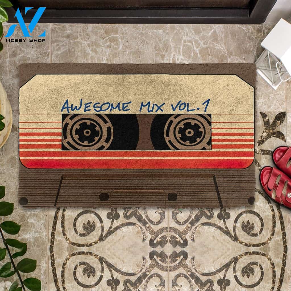 3D GOTG Awesome Mix Vol.1 Doormat | Welcome Mat | House Warming Gift