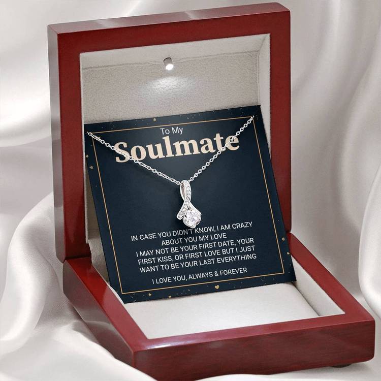 To My Soulmate Necklace I Just Want To Be Your Last Everything Wife Girlfriend Necklace Alluring Necklace - TGV