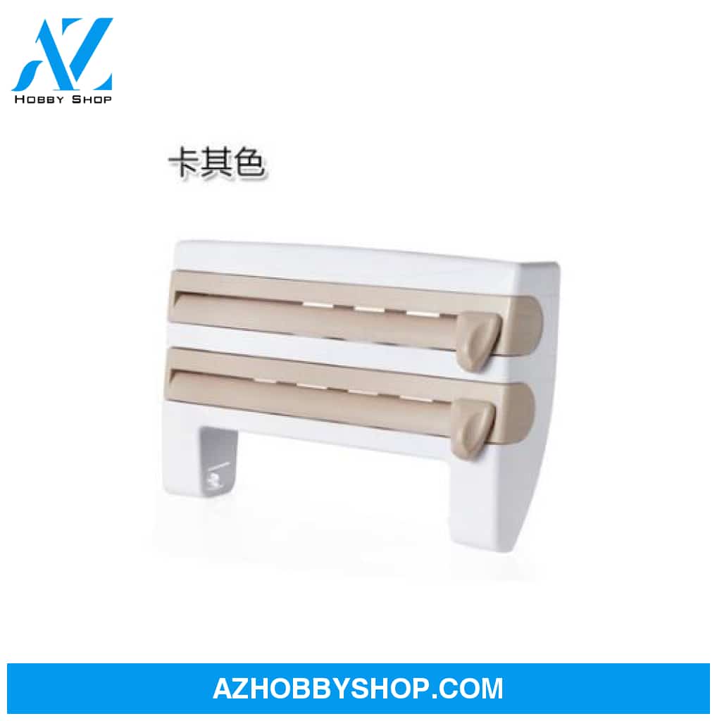 4-In-1 Kitchen Roll Holder Dispenser Brown