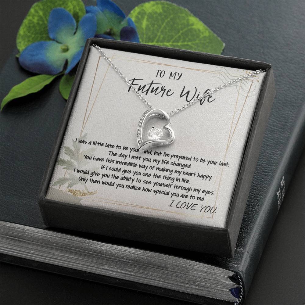 Gift For Future Wife I Love You Forever Love Necklace Message Card