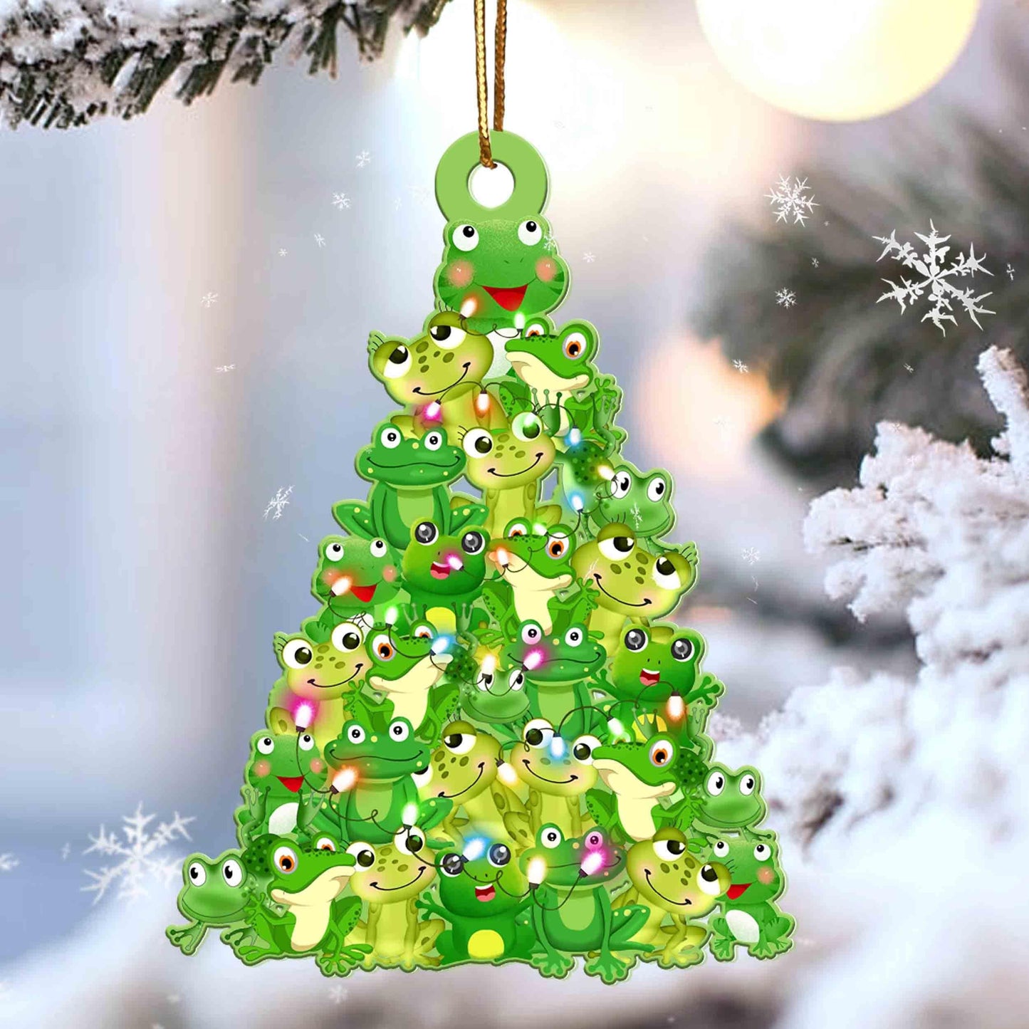 Frog Lovely Tree Gift For Frog Lover Ornament