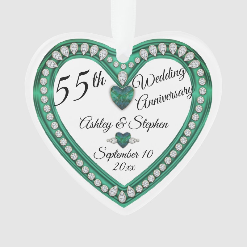 55Th Wedding Anniversary Alexandrite Diamond Ornament