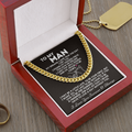 To My Man Necklace - My dreams came true the day I met you Cuban Link Chain Necklace XL007H - TGV