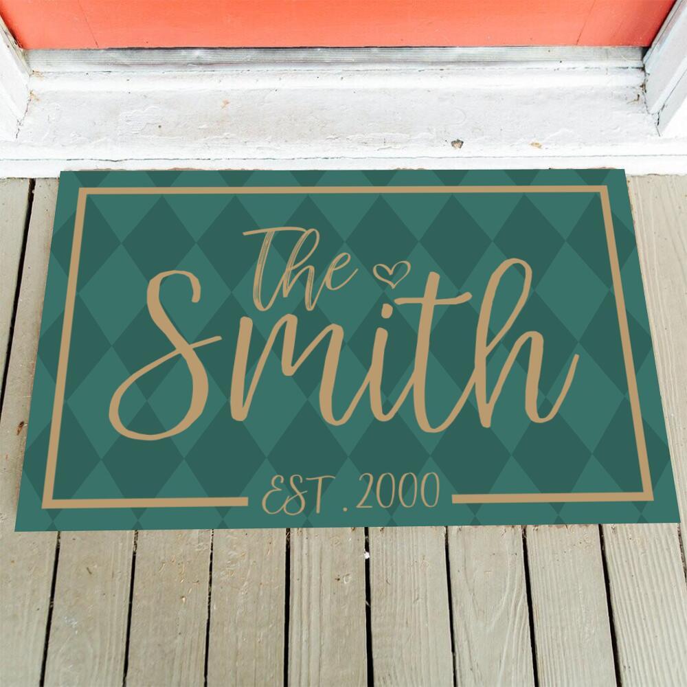 Housewarming Gift Family Name Personalized Doormat