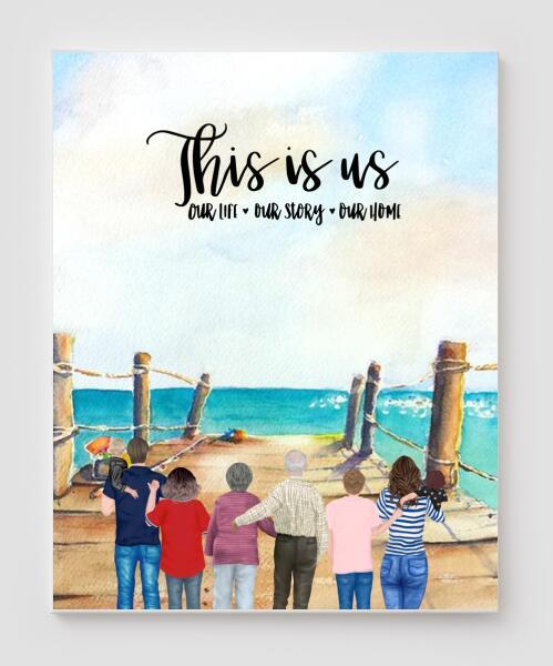 Personalized Canvas, Gifts For The Whole Family Canvas Wall Art, Wall Decor Visual Art Fathers Day Gifts, My Poster Wall Father's Day 2021