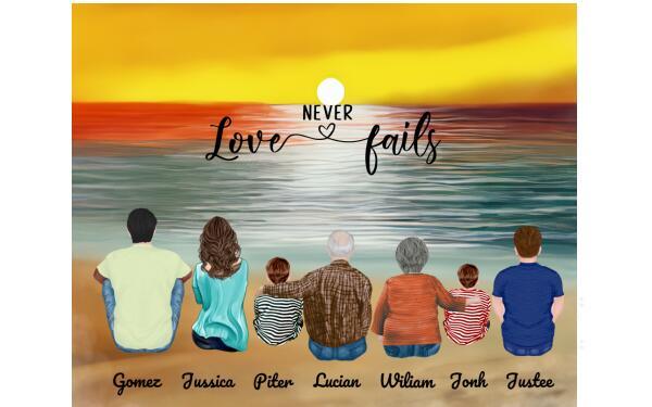 Personalized Gifts For The Whole Family Canvas And Poster Print, Canvas Wall Art Gift Family, Wall Decor Visual Art, My Poster Wall Gift Dad, Gift Mom V3