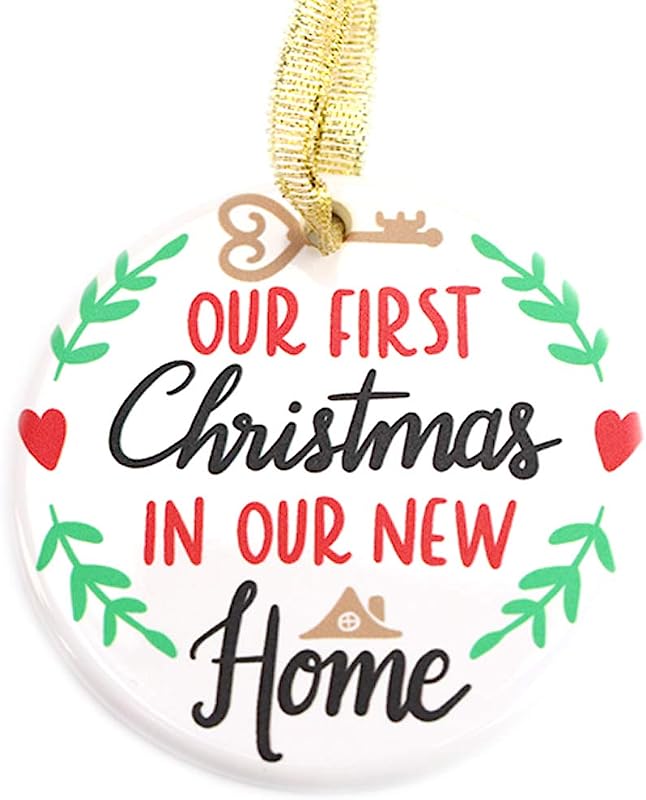 First Home Ornament First Christmas New Home Ornament First Home Gift Housewarming Gift Personalized Home Christmas Ornament Xmas Tree Decoration