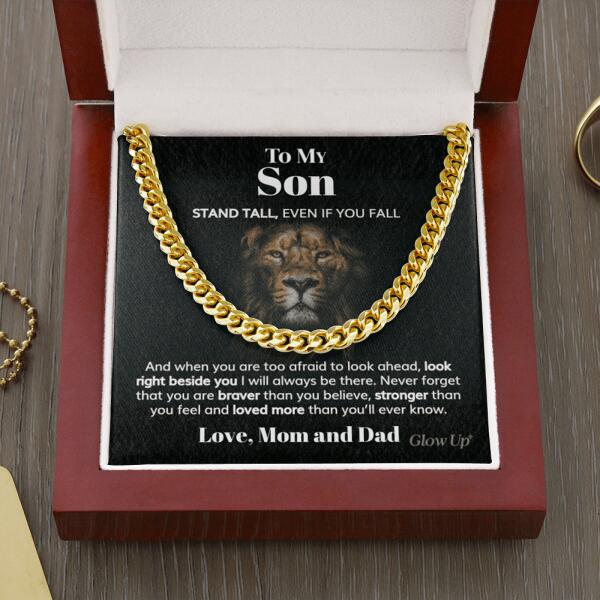 Pamaheart- Personalized Cuban Link Chain - To My Son, Gift For Man, Husband, Gift For Birthday, Christmas