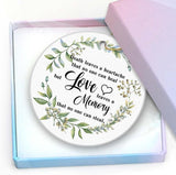 Memorial Gift Ceramic Ornaments -Death Leave A Heartache But Love Leave A Memory Keepsake Memorial Remembrance Lost Of Loved Ones Christmas Ornament Xmas Ornament 3" With A Gift Box