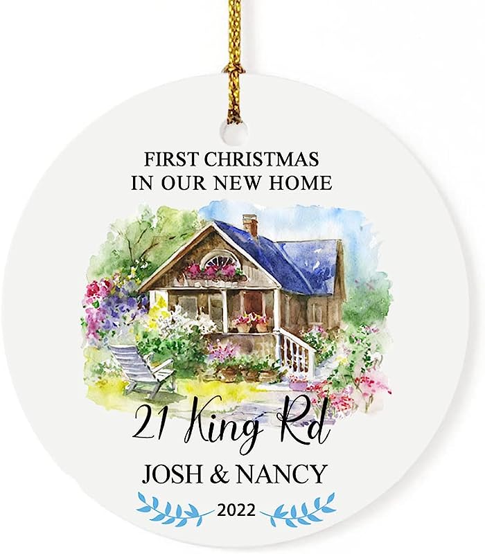Personalized First Christmas In Our New Home Ornament , House Warming Gifts New Home, Our First Home Ornament , Housewarming Gifts, Housewarming Gifts For New House, First Home Ornament