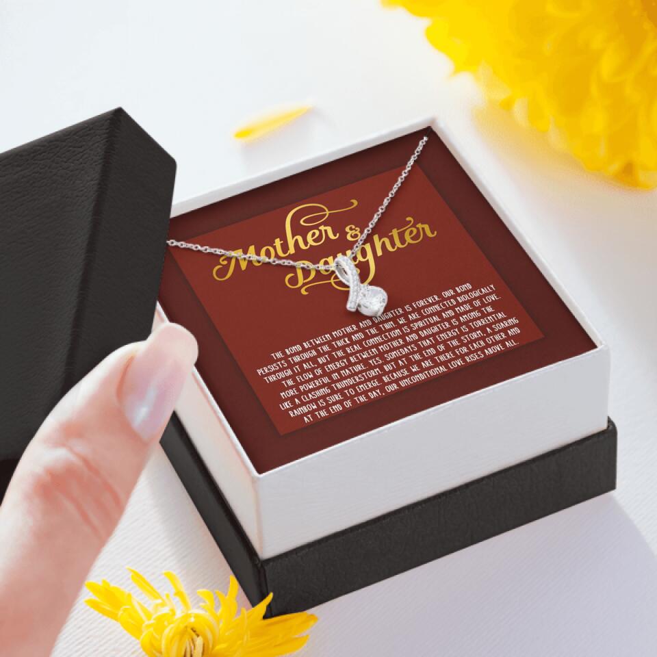 Personalized Mom Alluring Beauty Necklace The Bond Between Mother Daughter Gift For Mom Custom Family Gift F127