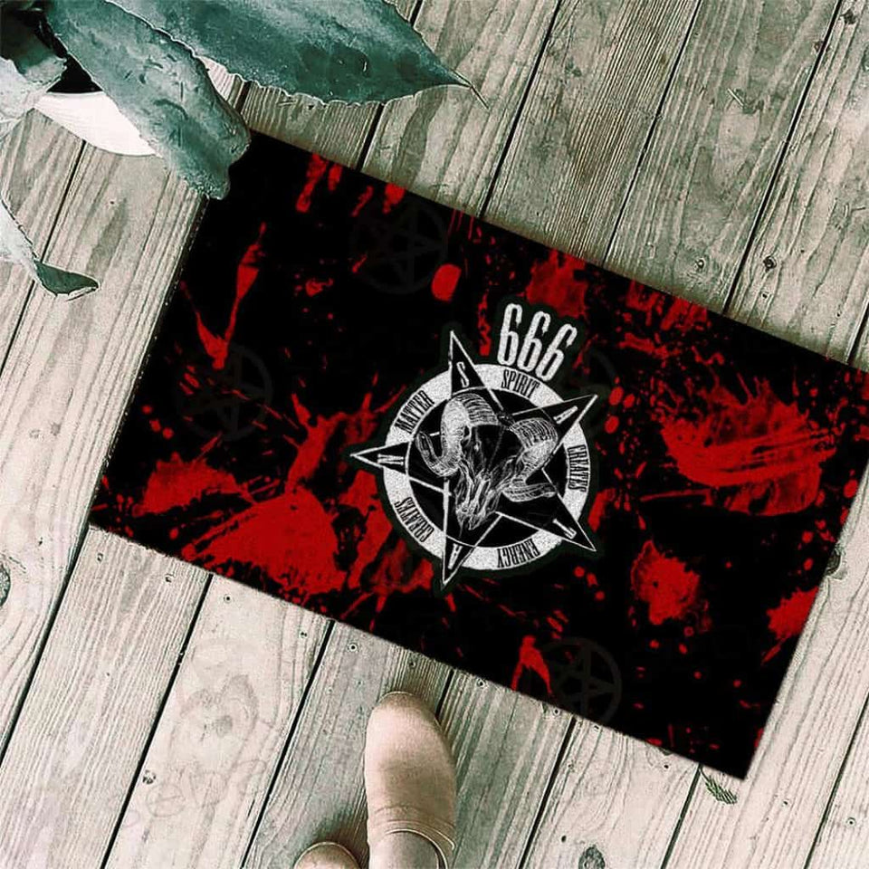 666 Satan SED-0037 Door Mat