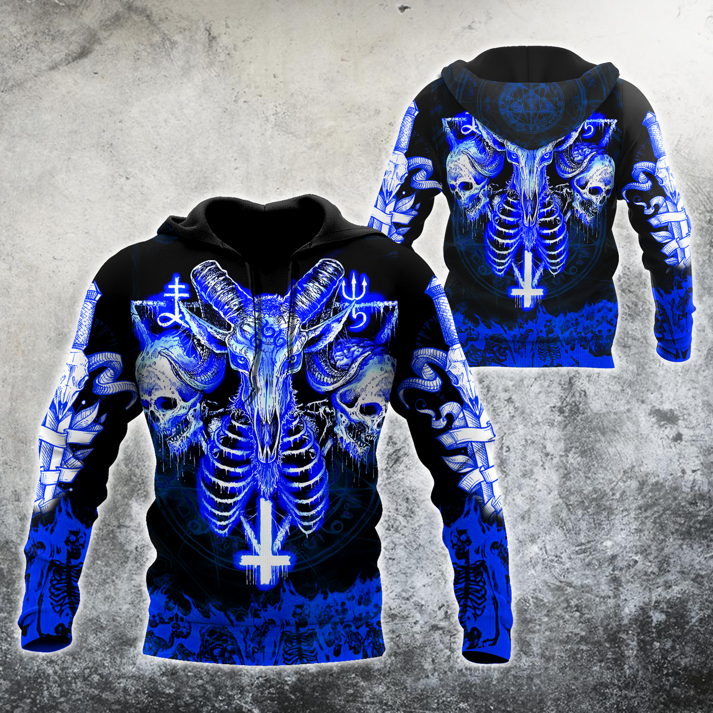Skull Gifts Skull Satanic US Unisex Size Hoodie