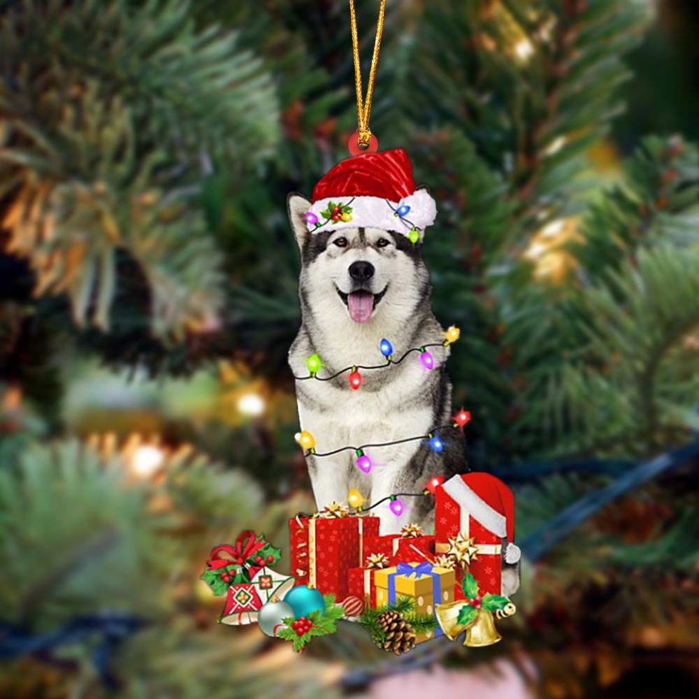 Godmerch- Ornament- Alaskan Malamute-Dog Be Christmas Tree Hanging Ornament, Happy Christmas Ornament, Car Ornament
