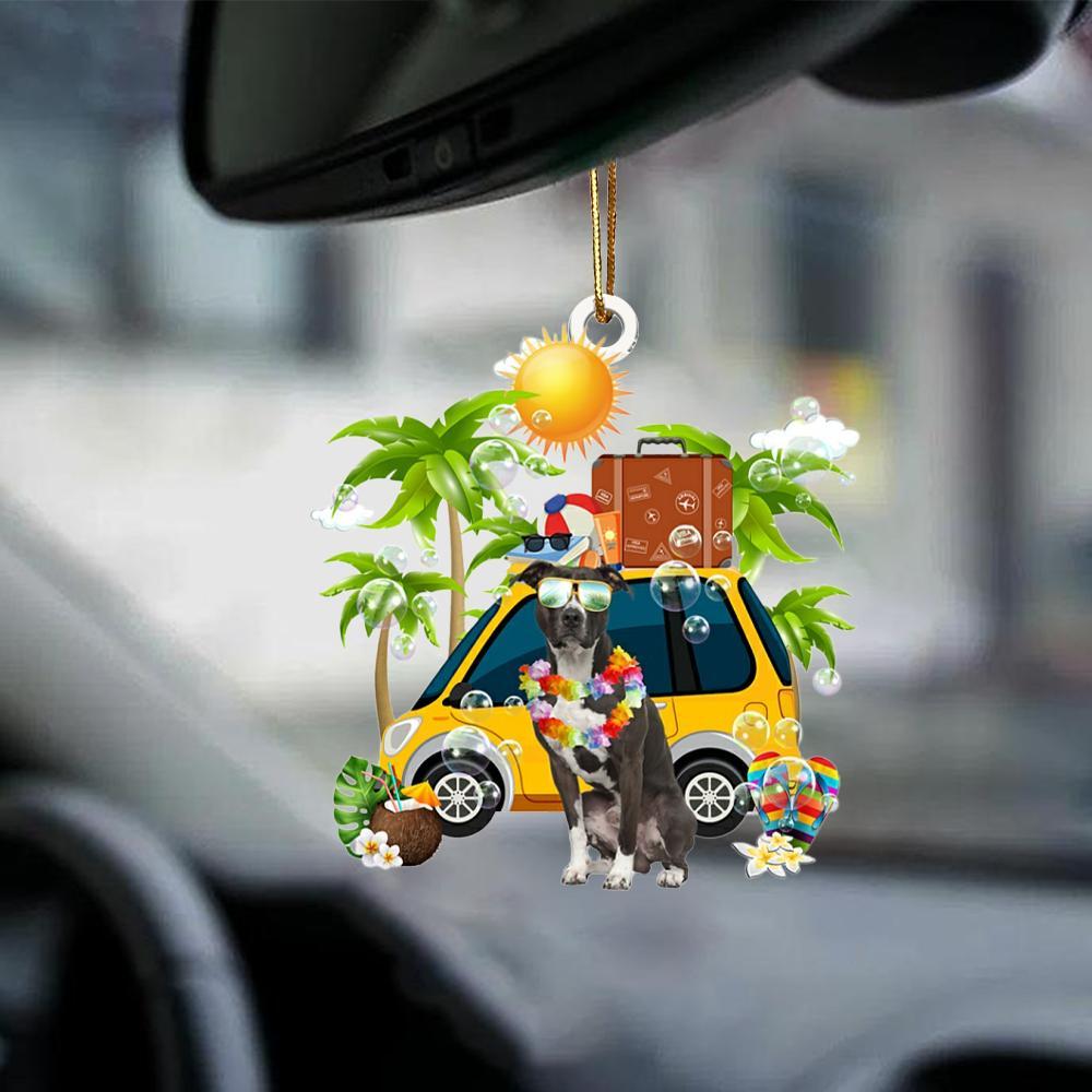 American Pit Pull Terrier-Nice Summer-Two Sided Ornament