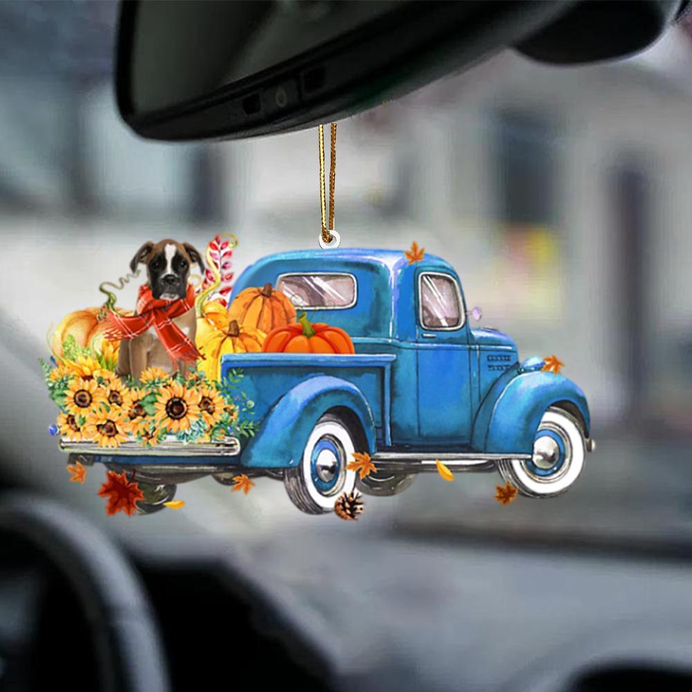 Brown Boxer-Little Pumpkin-Two Sided Ornament