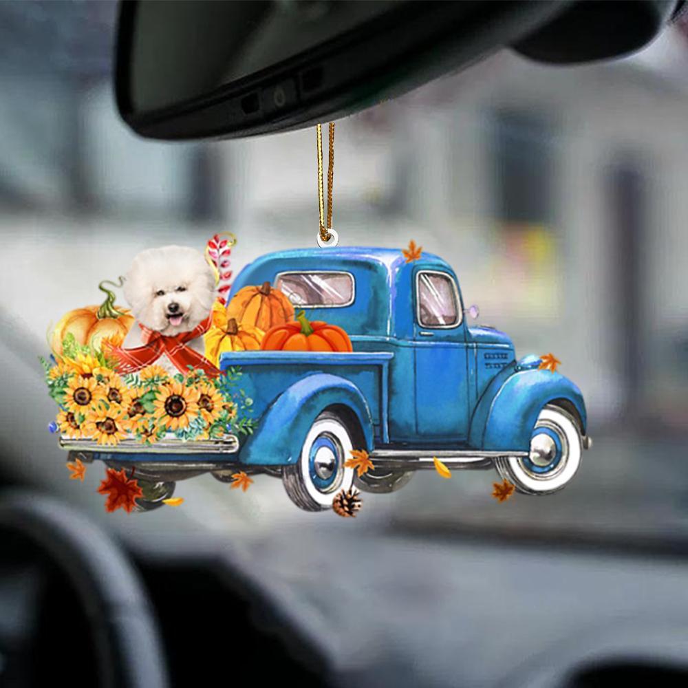 Cream Bichon Frise-Little Pumpkin-Two Sided Ornament