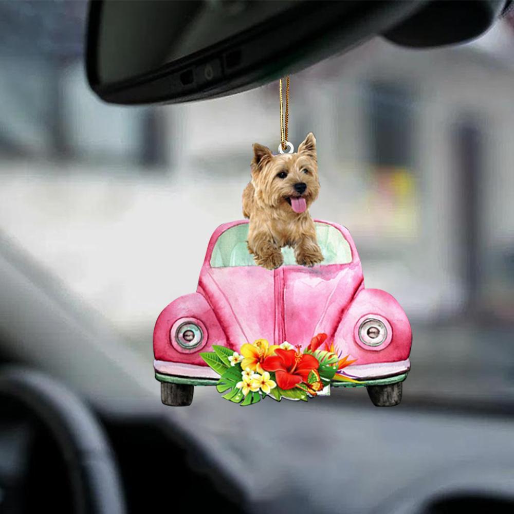 Cairn Terrier-Pink Hippie Car-Two Sided Ornament
