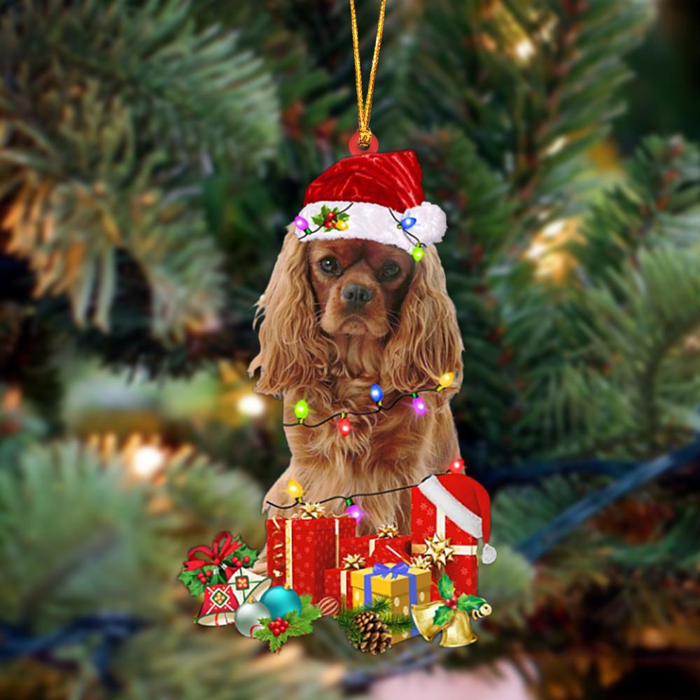 Godmerch- Cavalier King Charles Spaniel 4-Dog Be Christmas Tree Hanging Ornament, Christmas Ornament, Car Ornament
