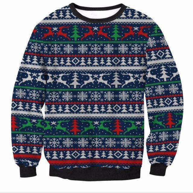 Deer Christmas Tree Ugly Christmas Sweater