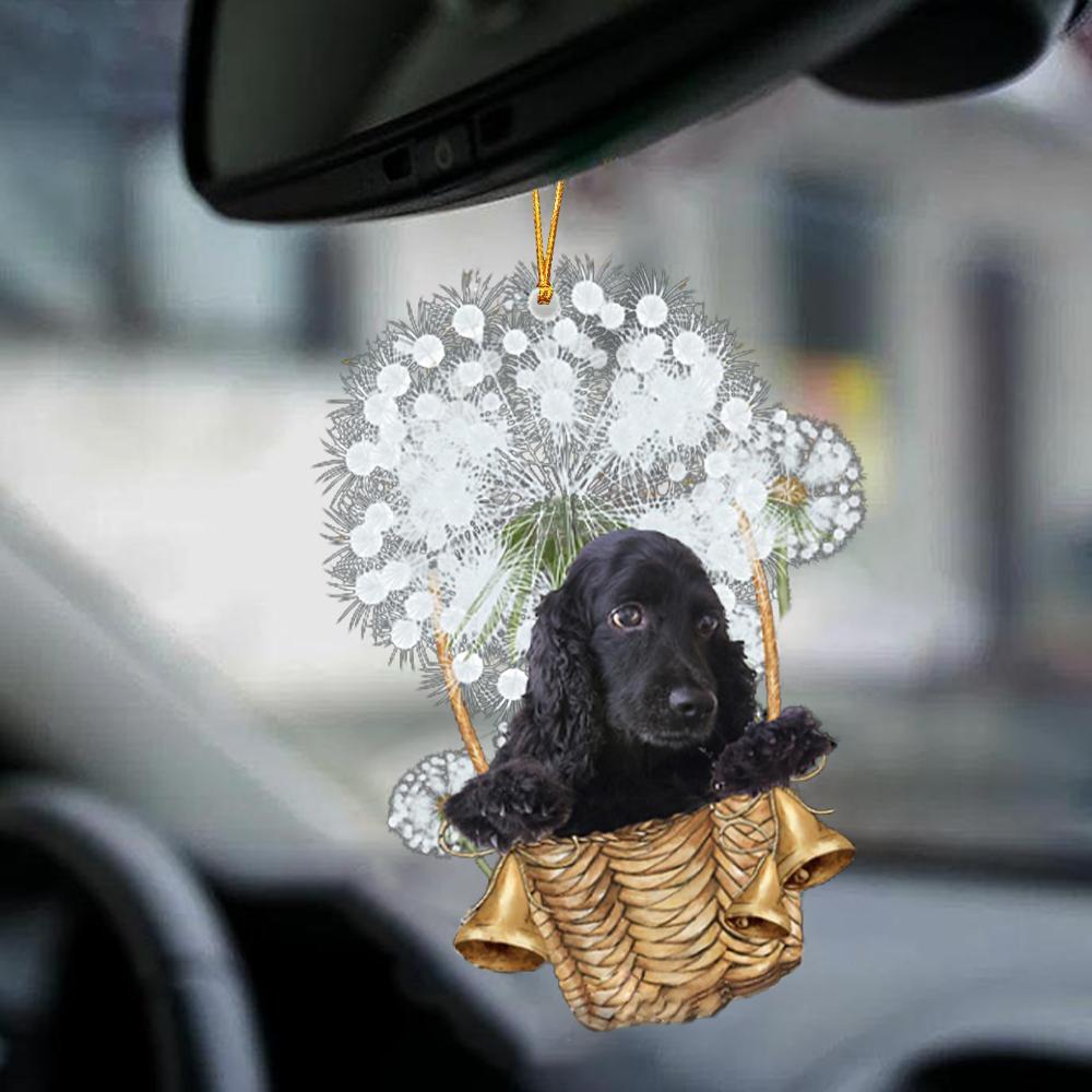 Cocker Spaniel Black-Dandelion-Two Sided Ornament