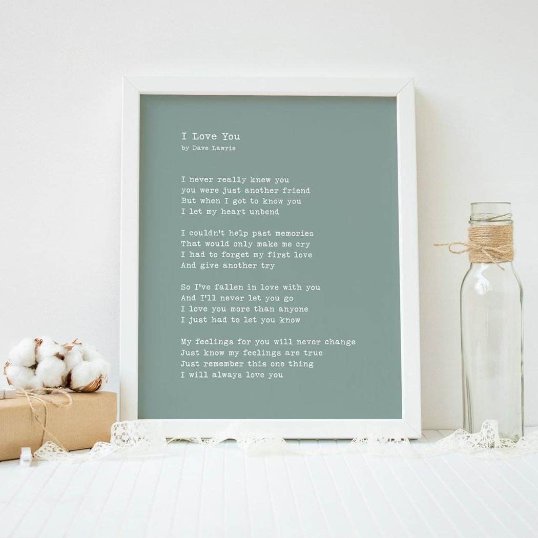 Family Panda I will always love you love poetry Canvas Wall Art