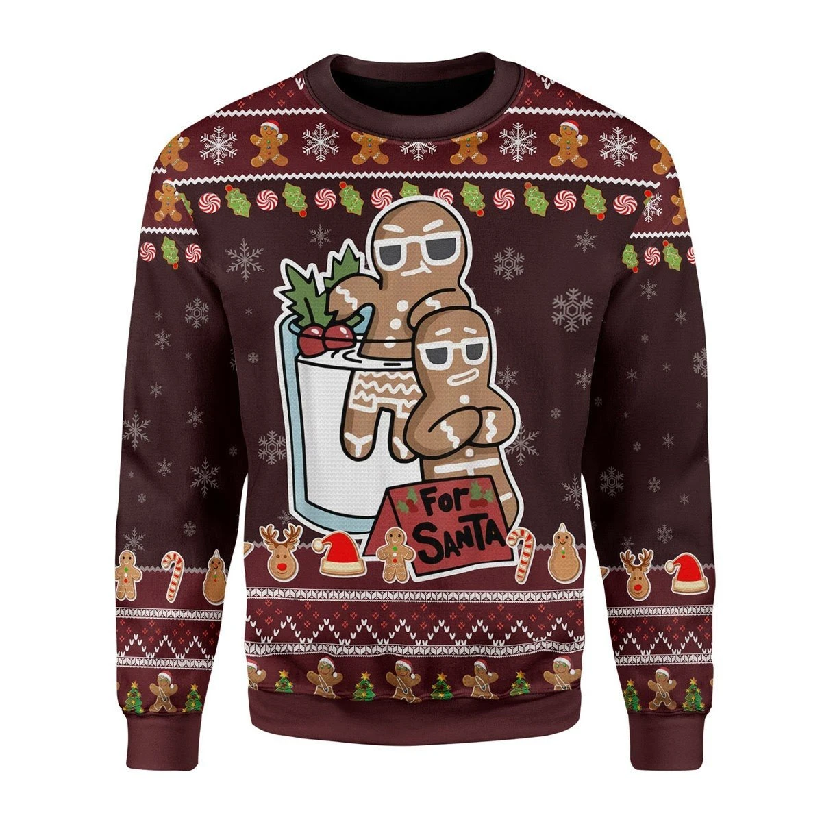 Cute Cookies For Santa Ugly Christmas Sweater
