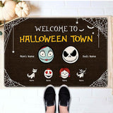 Welcome To Halloween Town Personalized Doormat DO0021