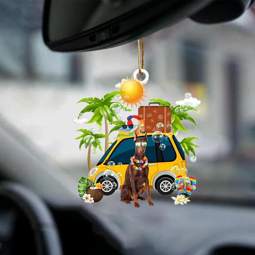 Doberman-Nice Summer-Two Sided Ornament