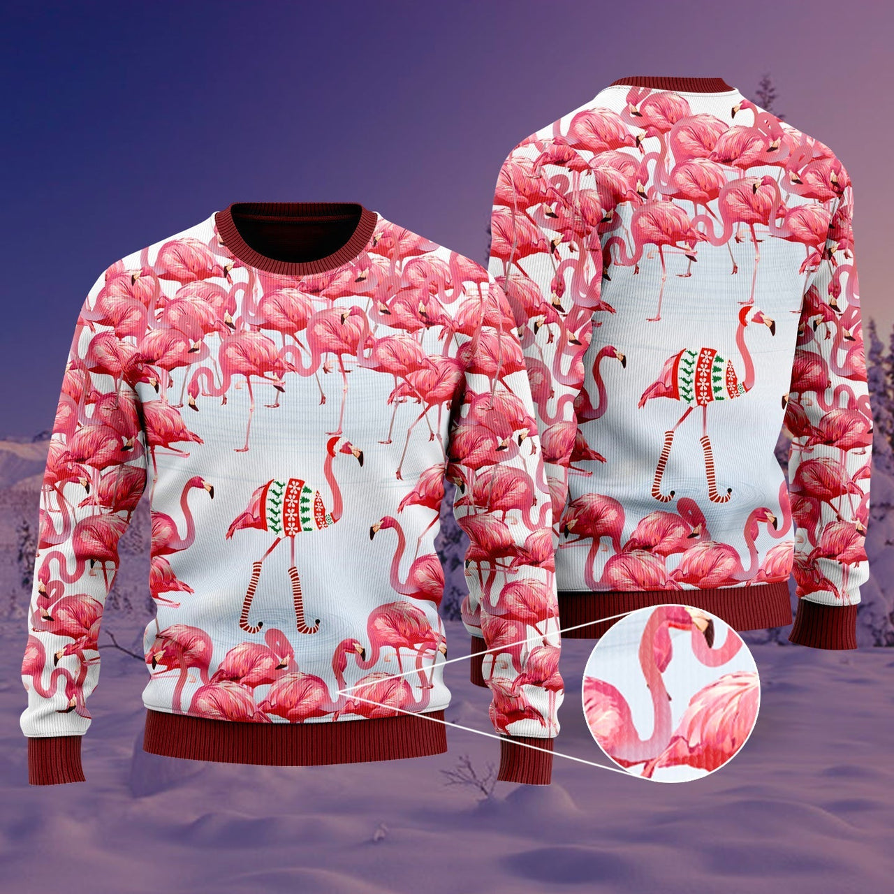 Flamingo Fa La La La Mingo Ugly Christmas Sweater