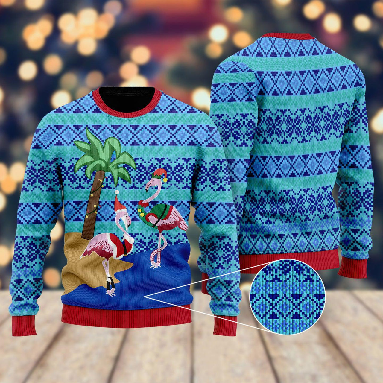 Flamingo Ugly Christmas Sweater
