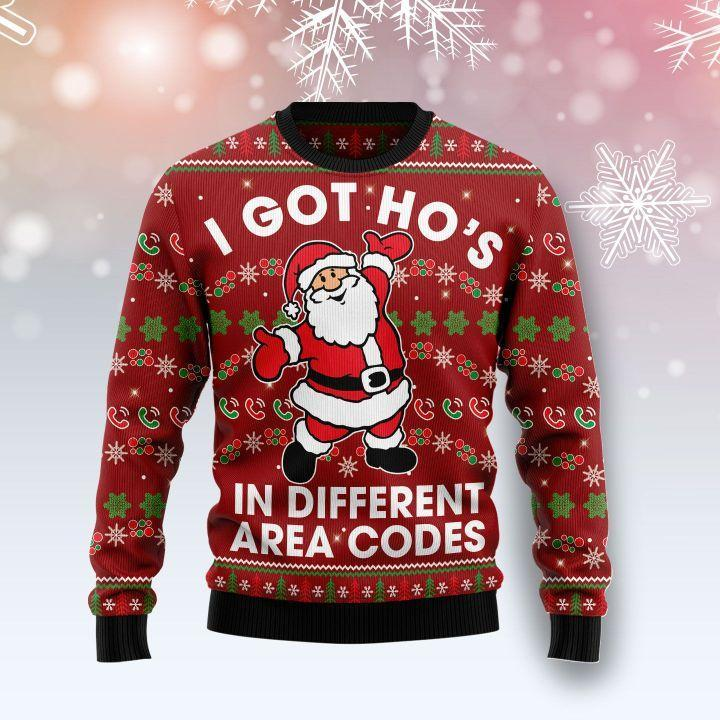 Funny Different Santa Ugly Christmas Sweater
