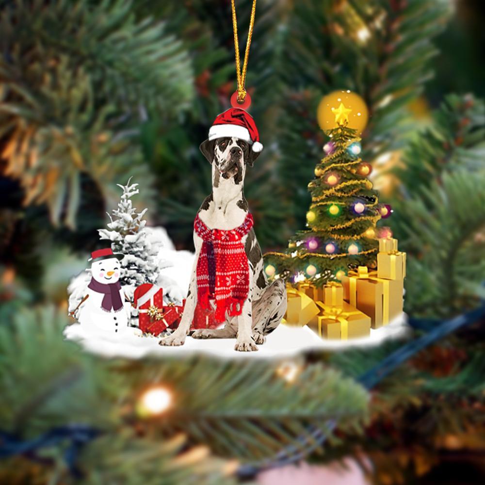 Godmerch- Ornament- Great Dane Christmas Ornament Dog Ornament, Car Ornament, Christmas Ornament